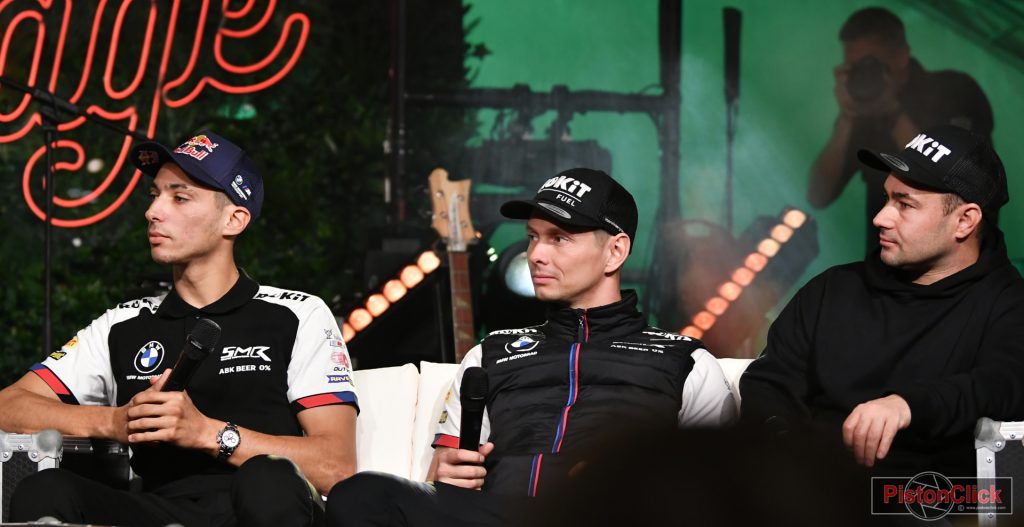 Toprak Razgatlioglu and his ROKiT BMW Motorrad WorldSBK team mate Michael van der Mark