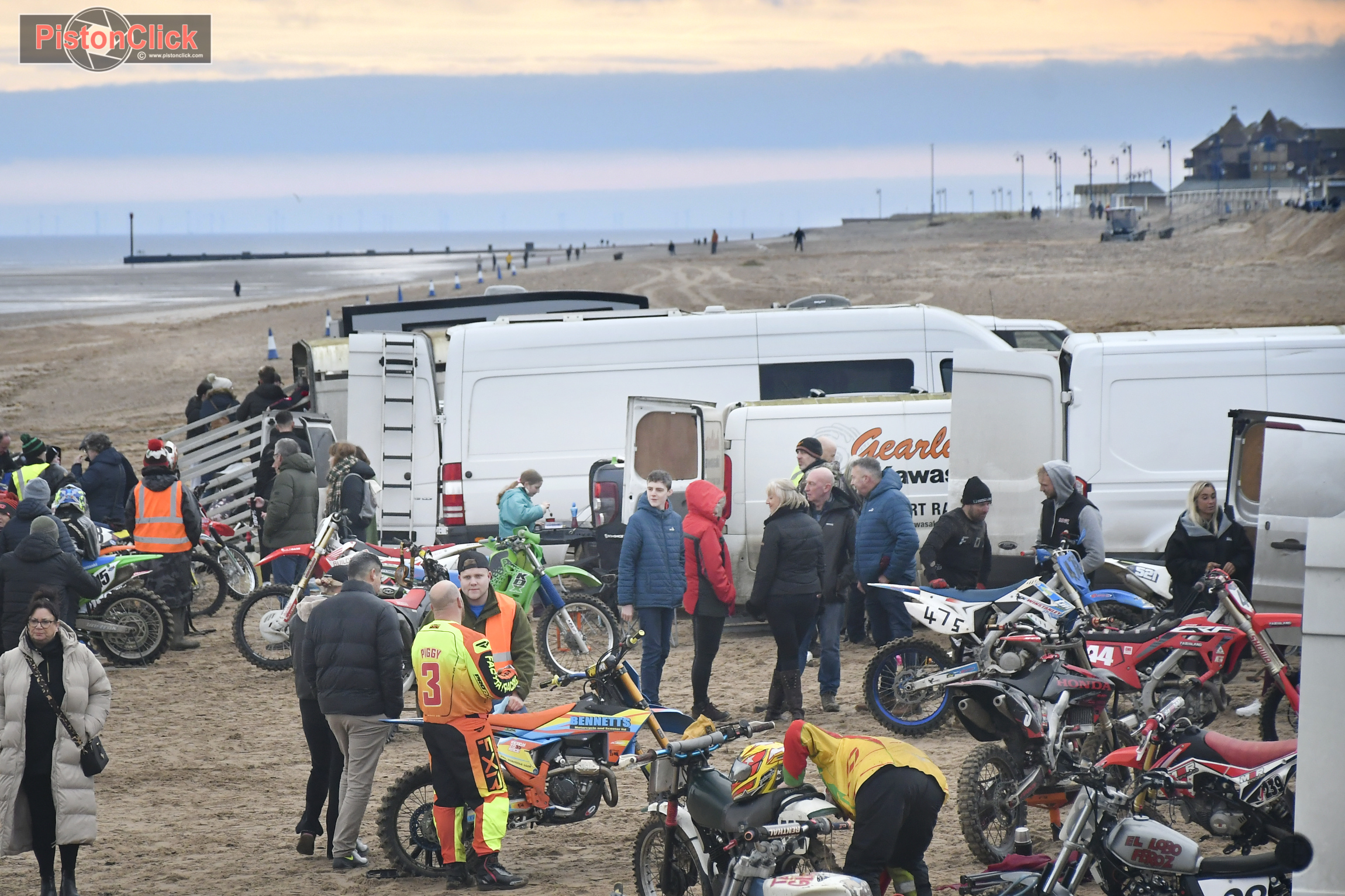 Sand racing paddock at Mablethorpe