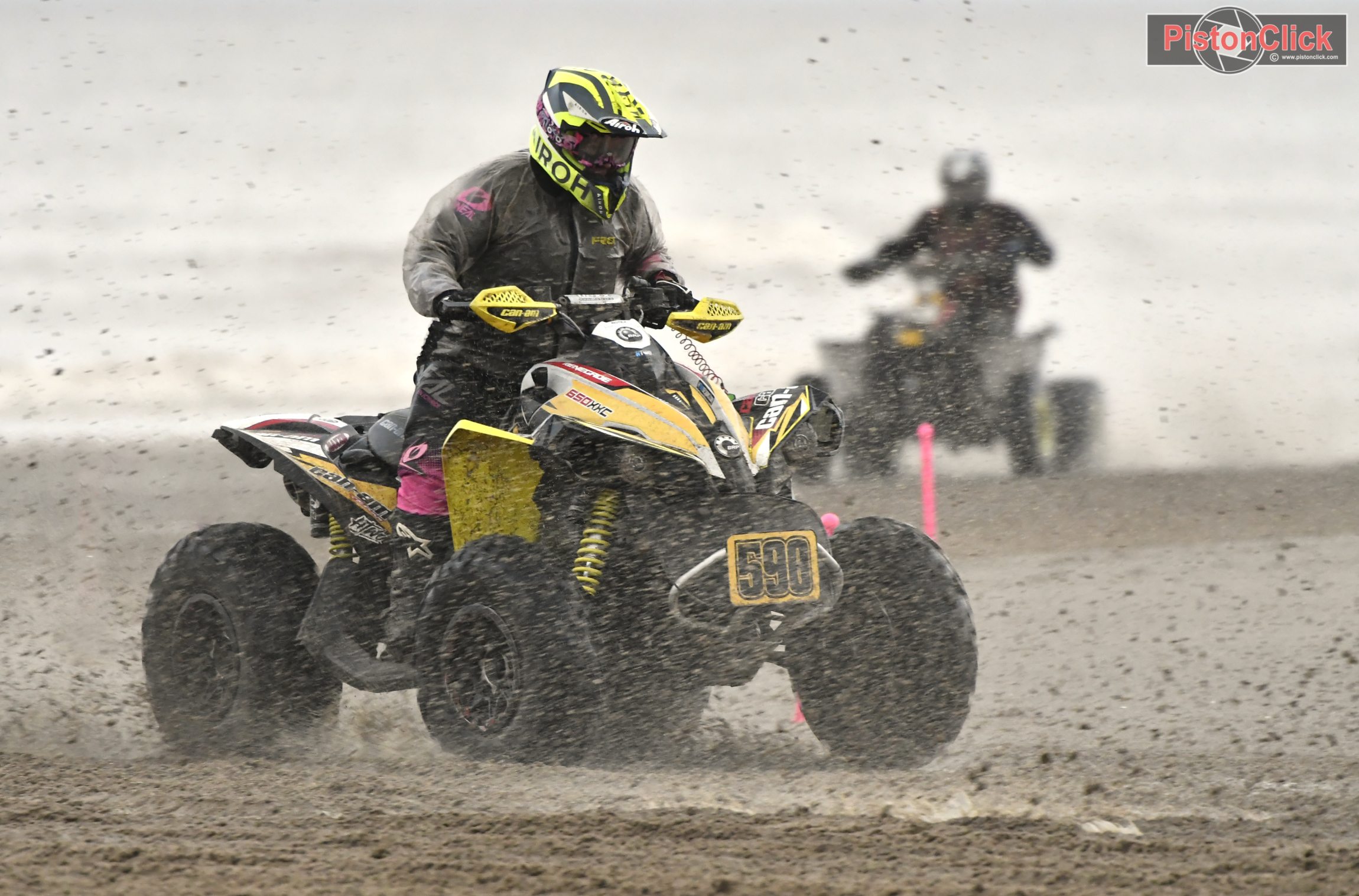 Quad racing on the sand at the Beach Motorcycle Racing Mablethorpe