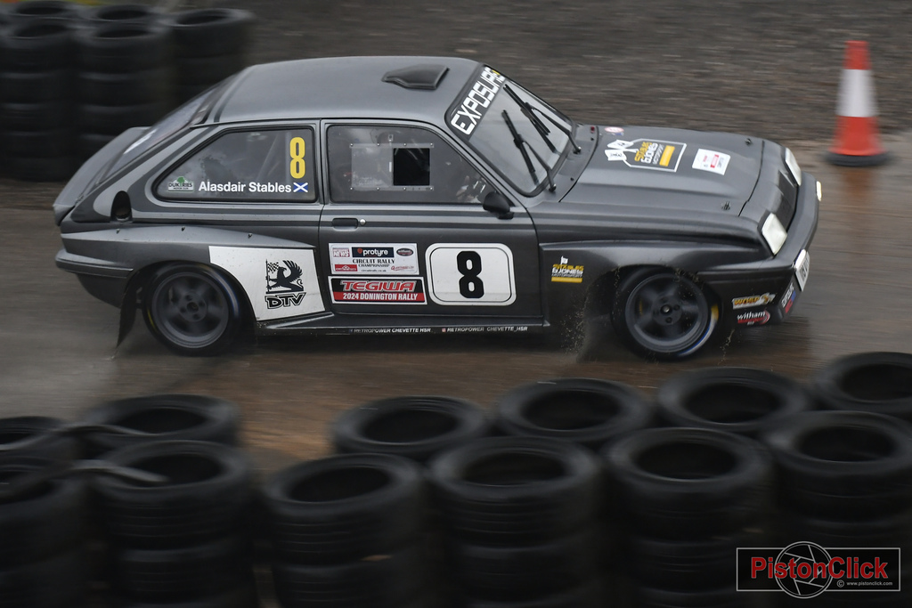 Alasdair Stables in his Vauxhall Rallying at Donington Park