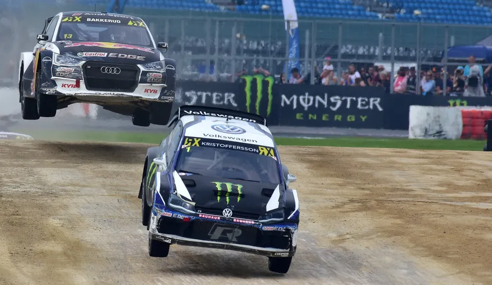 Speed Machine Group B Rally Cross cars at the Silverstone off road track