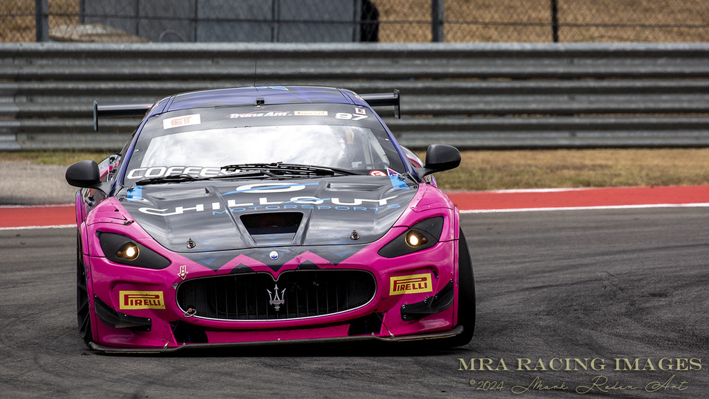 Chris Coffey in the #97 Norwood AutoItalia/TrafficGrafix Maserati MC GT4,