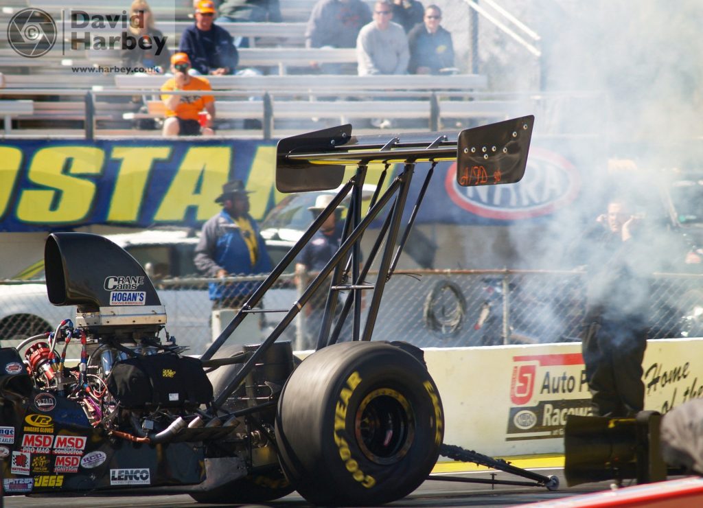 Down the strip looking back at drag racing in the UK and USA