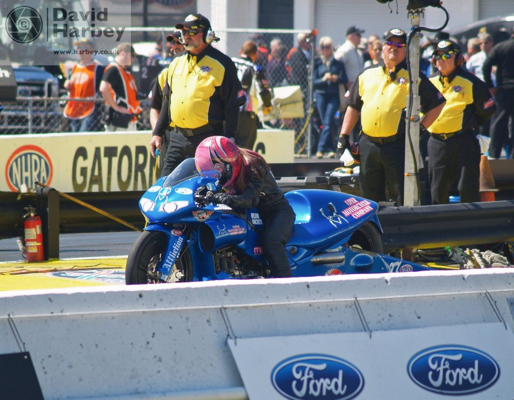 Down the strip looking back at drag racing in the UK and USA