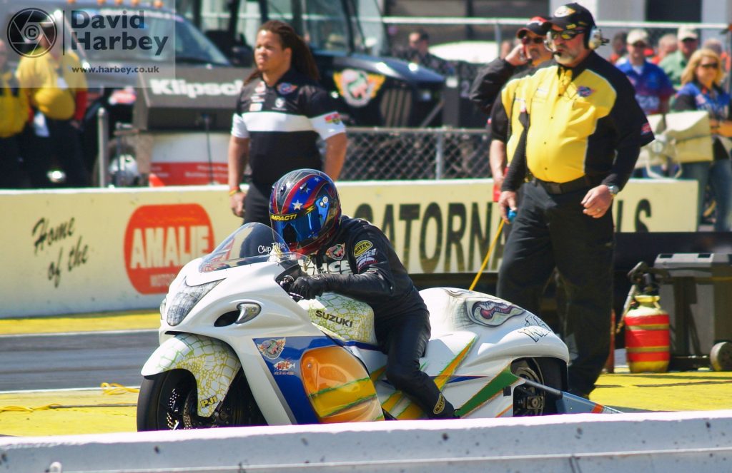 Down the strip looking back at drag racing in the UK and USA