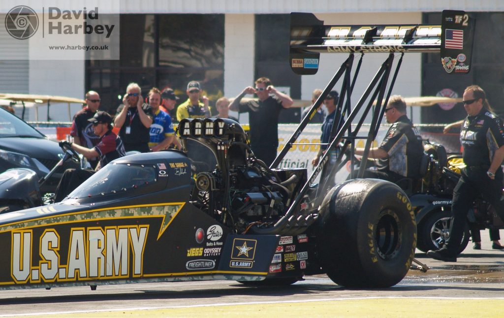 Down the strip looking back at drag racing in the UK and USA