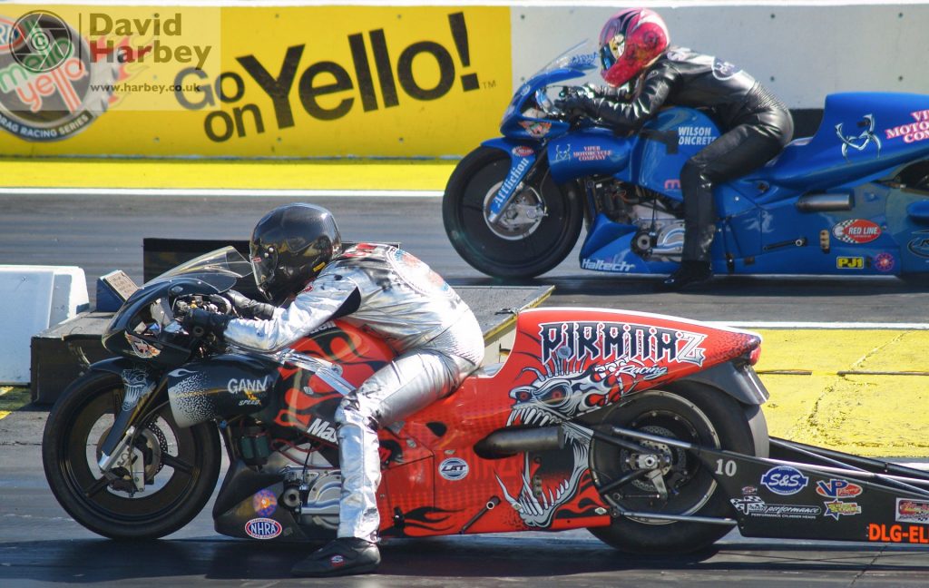 Down the strip looking back at drag racing in the UK and USA