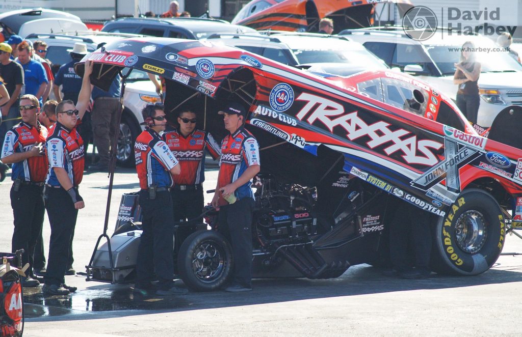 Down the strip looking back at drag racing in the UK and USA