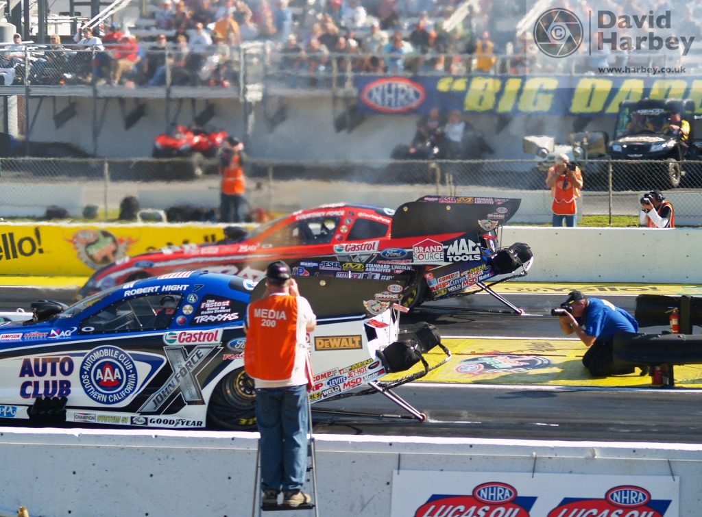 Down the strip looking back at drag racing in the UK and USA