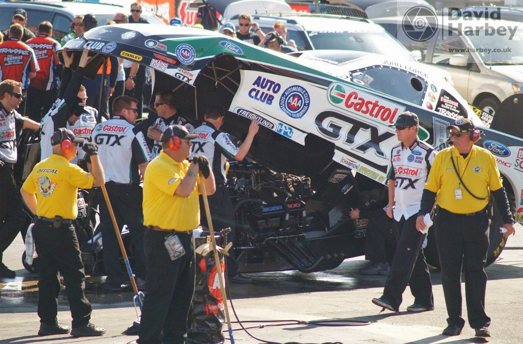 Down the strip looking back at drag racing in the UK and USA