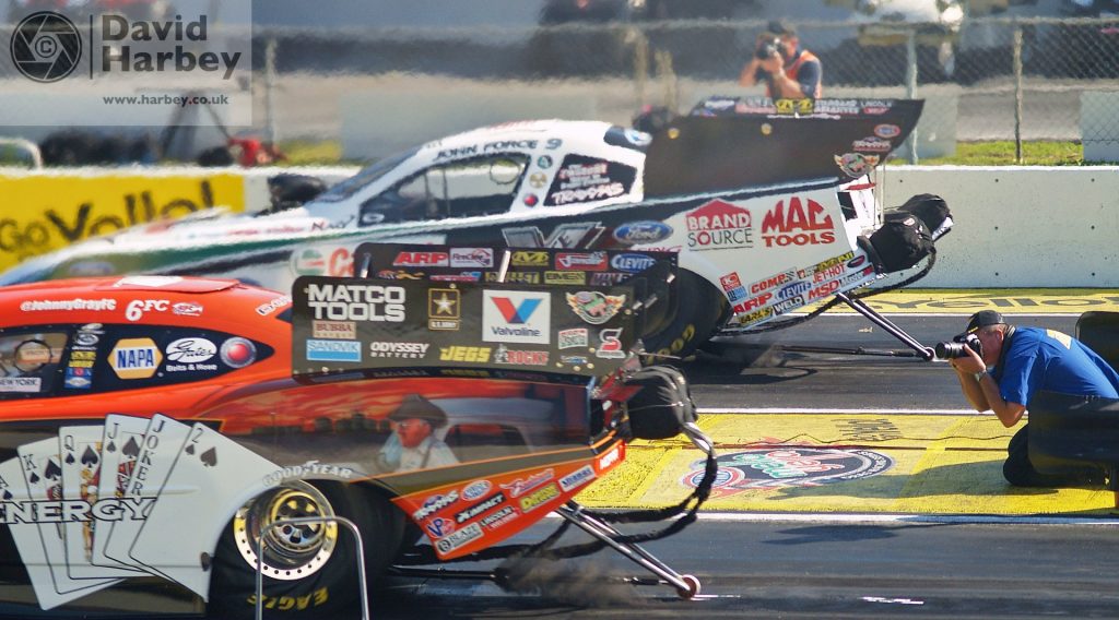 Down the strip looking back at drag racing in the UK and USA