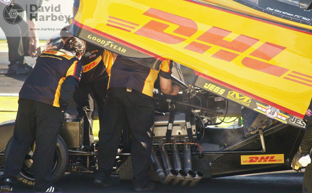 Down the strip looking back at drag racing in the UK and USA
