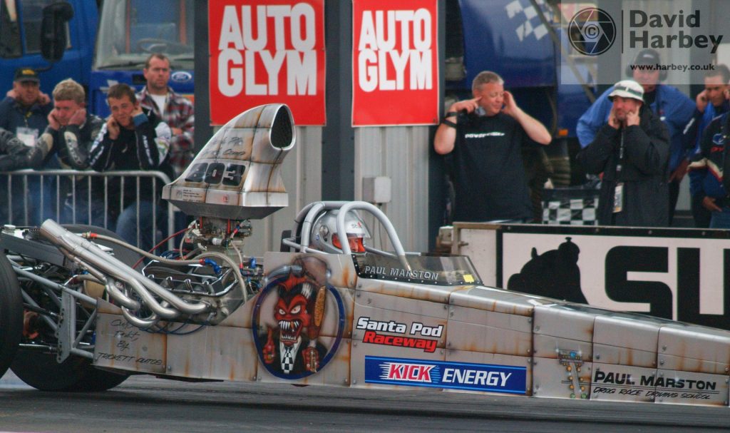 Down the strip looking back at drag racing in the UK and USA