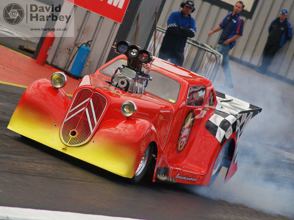 Down the strip looking back at drag racing in the UK and USA