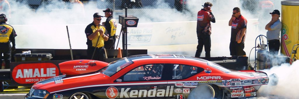 Down the strip looking back at drag racing in the UK and USA