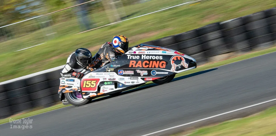 Side cars at the Race of the year Mallory Park 2018