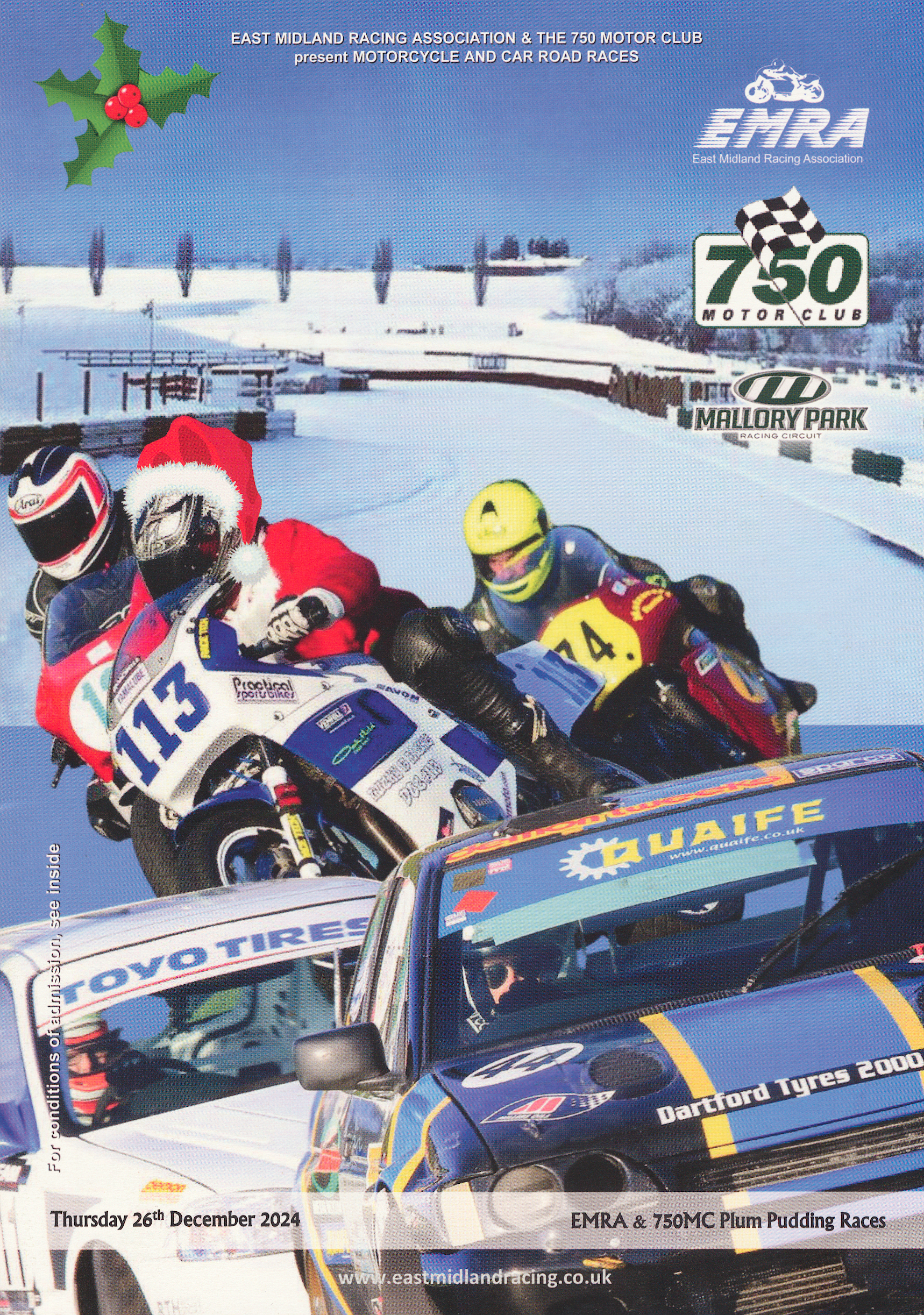 Mallory Park Plum Pudding Races programme 