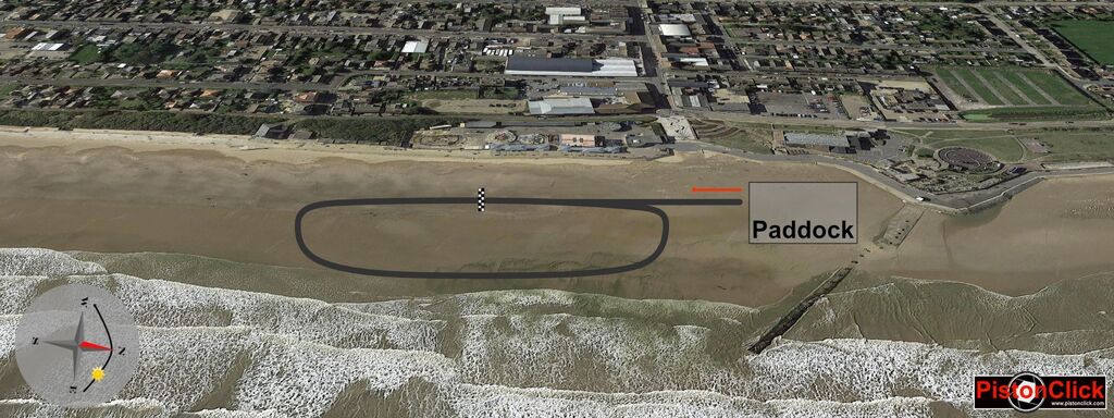 Mabelthorpe beach racing map