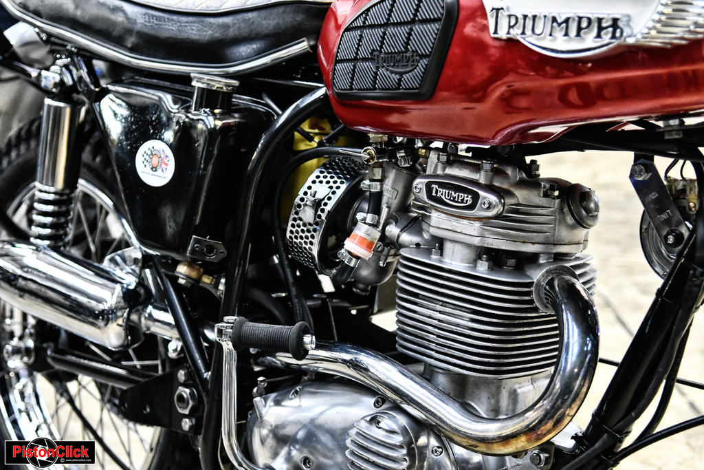 Classic Triumph motorcycle