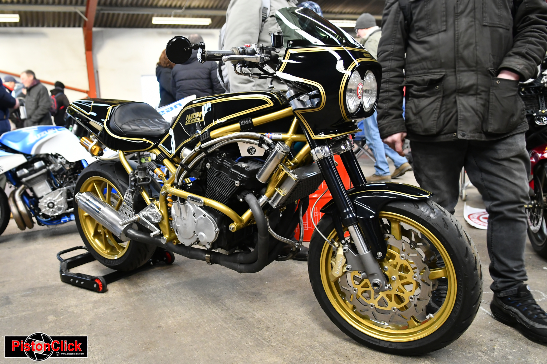 Harris Suzuki at the Classic Bike Guide Winter Classic 2025