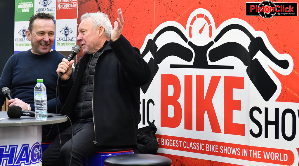 Wayne Gardner at the Classic Bike Guide Winter Classic Newark