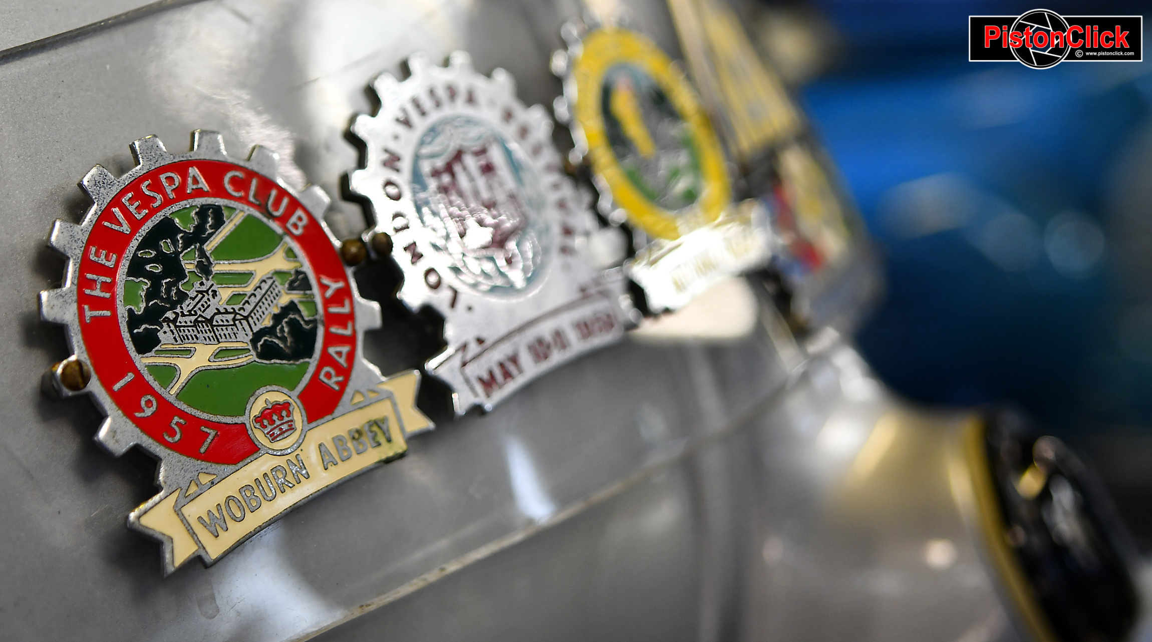 Custom, classic, and restored Lambretta  and Vespa scooters at the Newark Show