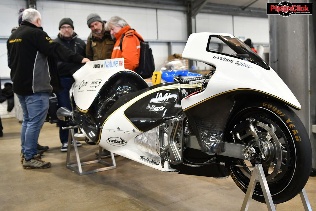 Force of Nature a steam powered Rocket motorcycle at the Classic Bike Guide Winter Classic 2025 