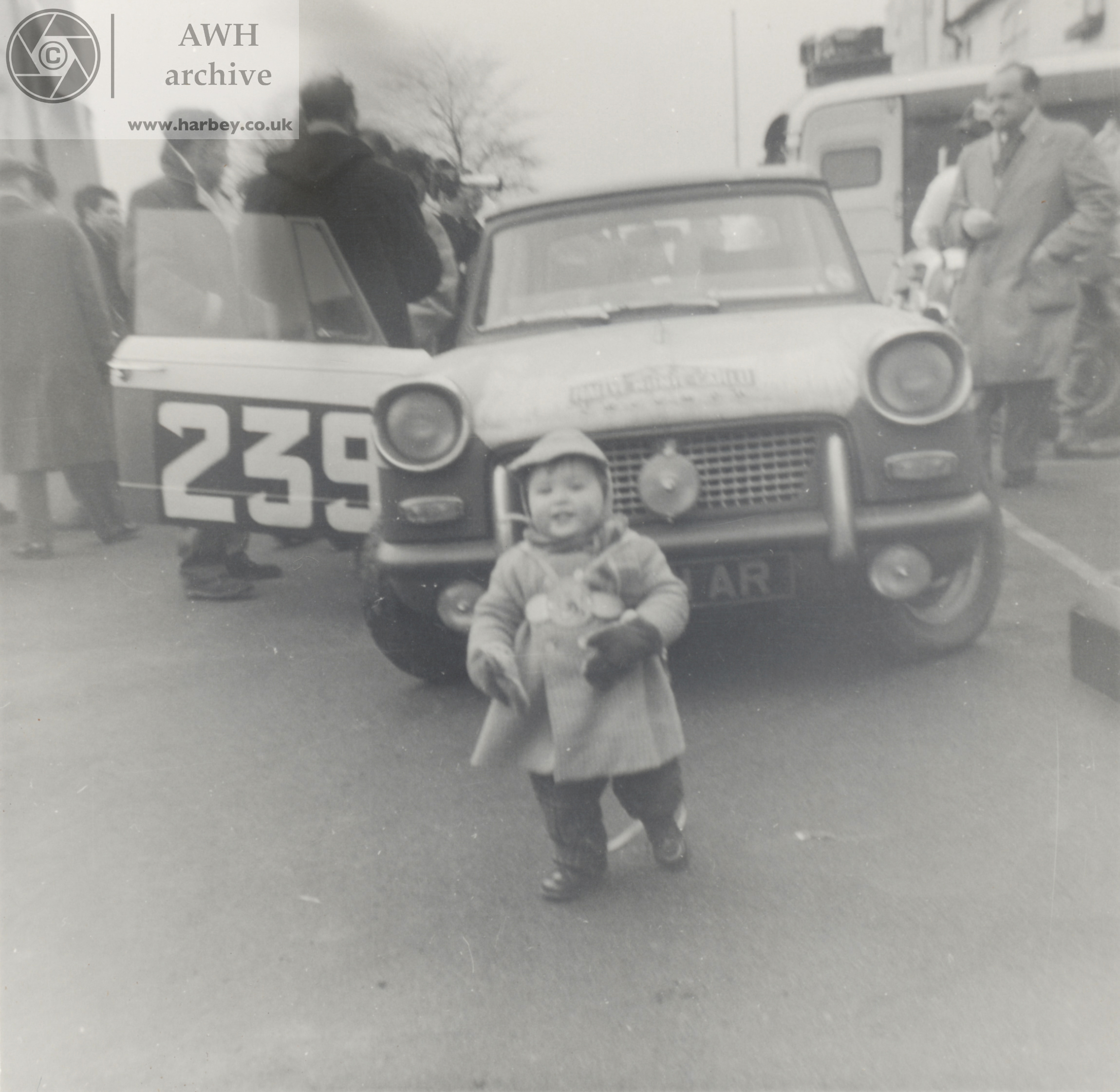David Harbey at the Monte Carlo Rally Glasgow leg 1960 Barnby Moor