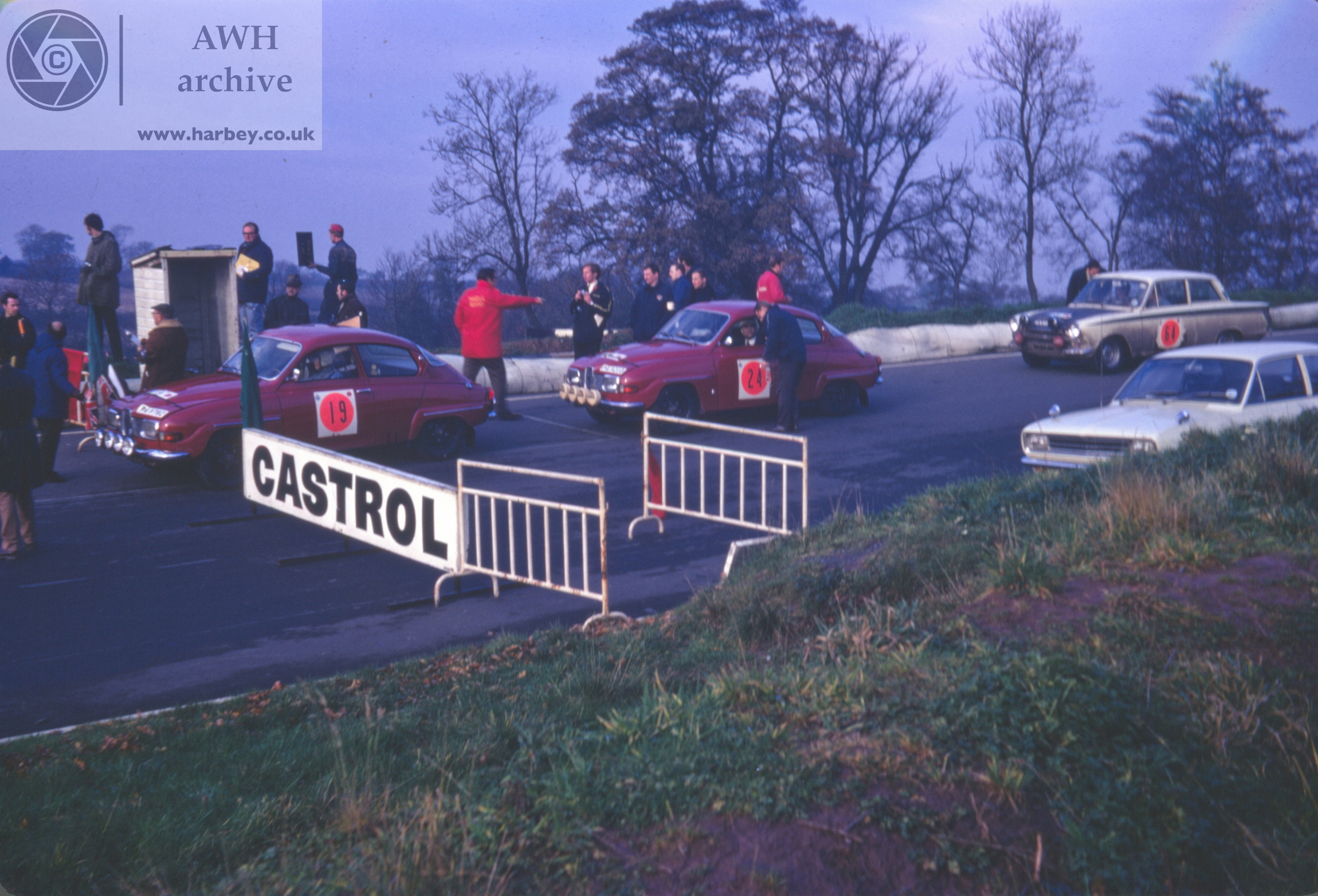 Saabs at the 1968 RAC Rally