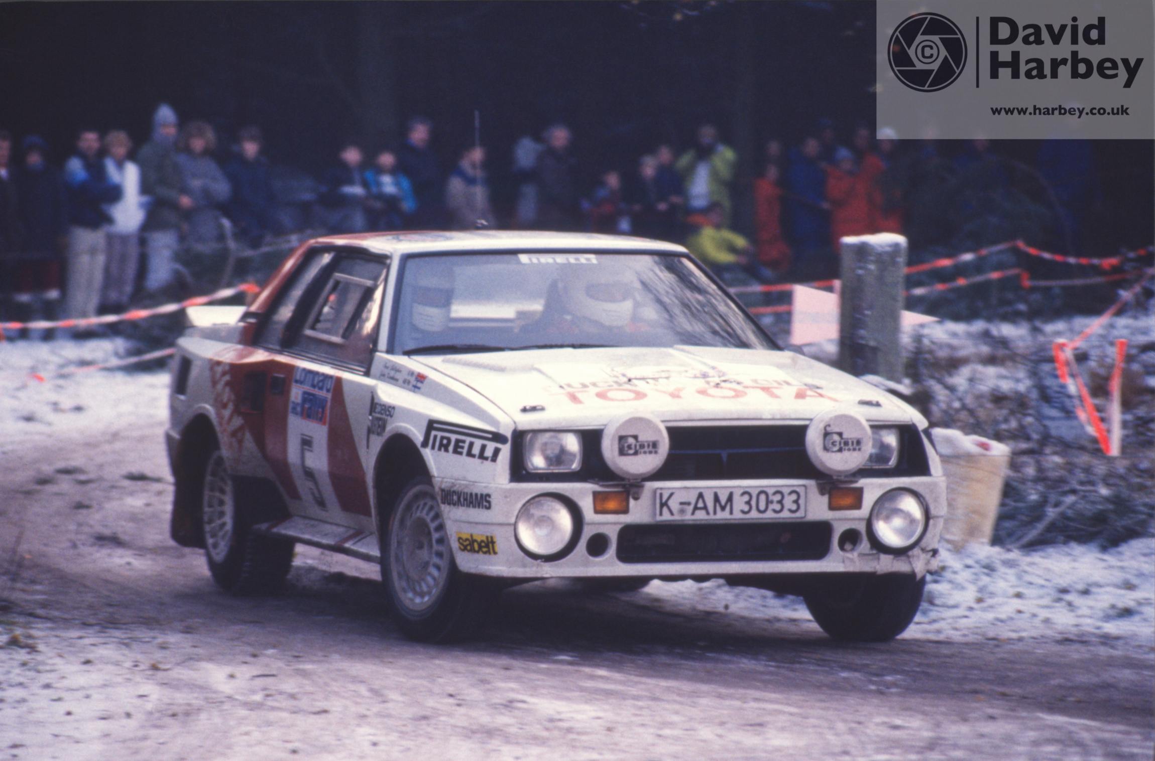 Juha Kankkunen and Fred Gallagher in the Toyota Celica