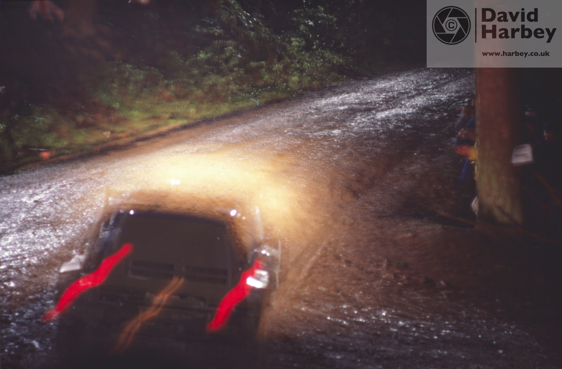 6R4 MG rally car Hamsterley