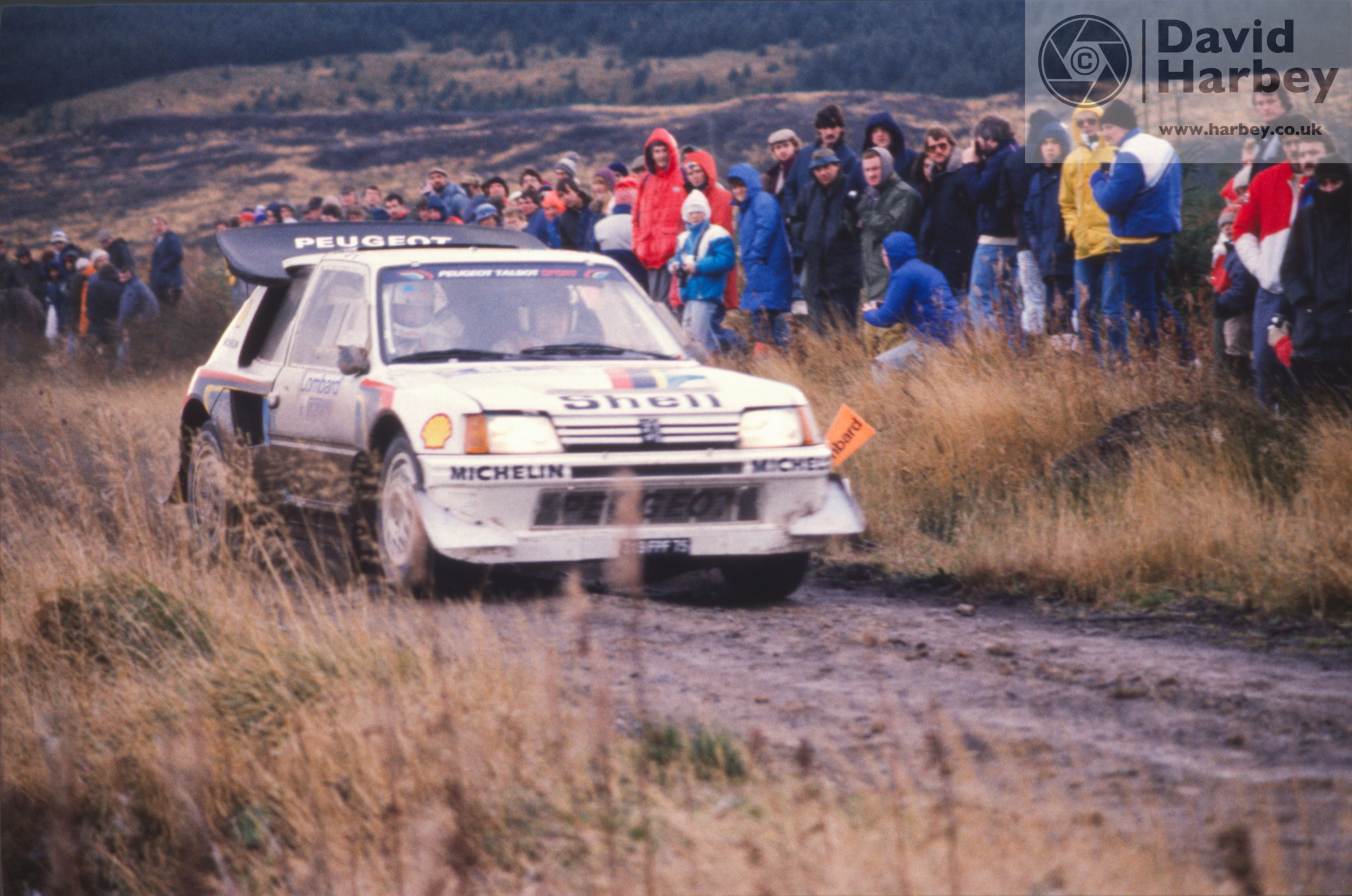 Timo Salonen And Seppo Harjanne in the Peugeot 205 Turbo
