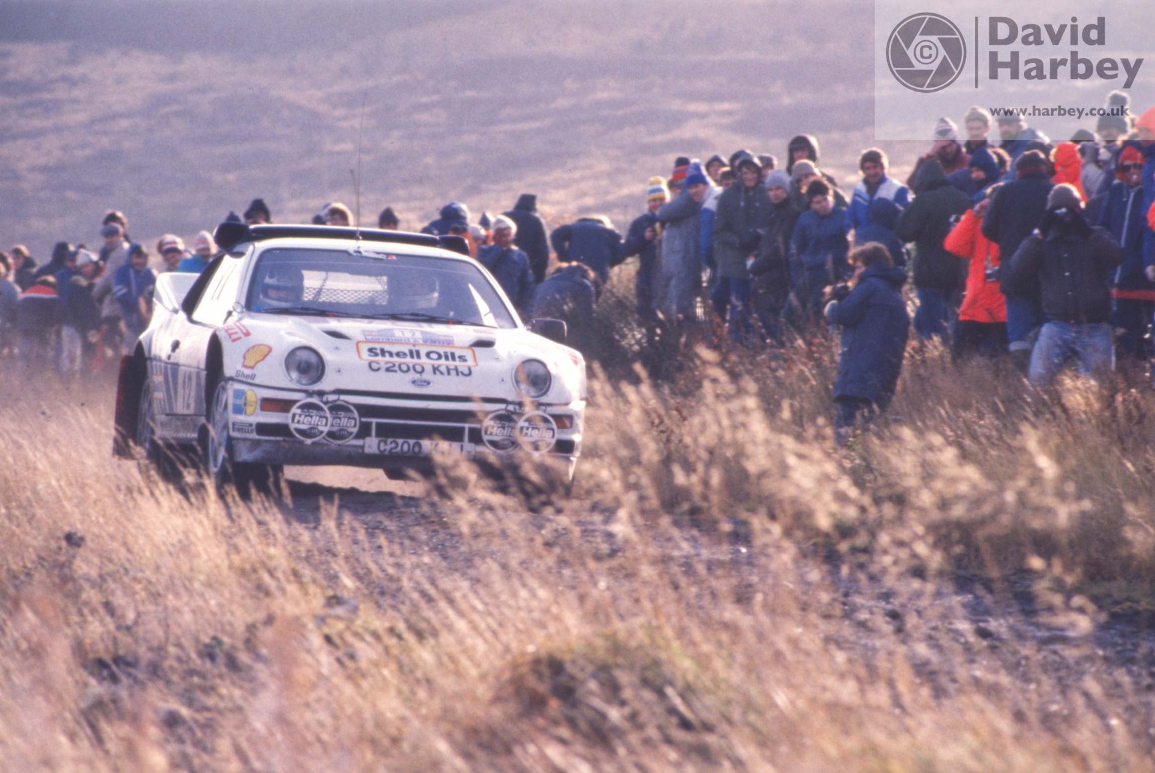Lovell in the Ford RS200 rallying