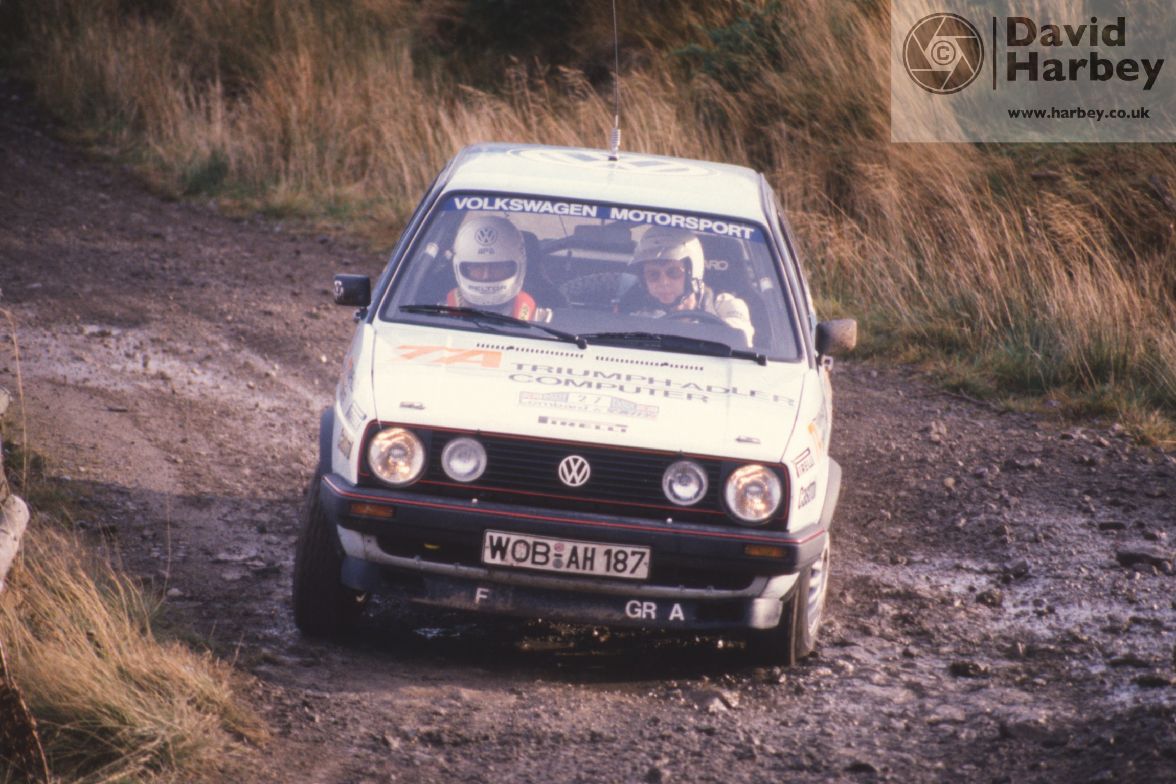 Kenneth Eriksson and Peter Diekmann Volkswagen VW Golf GTI rallying