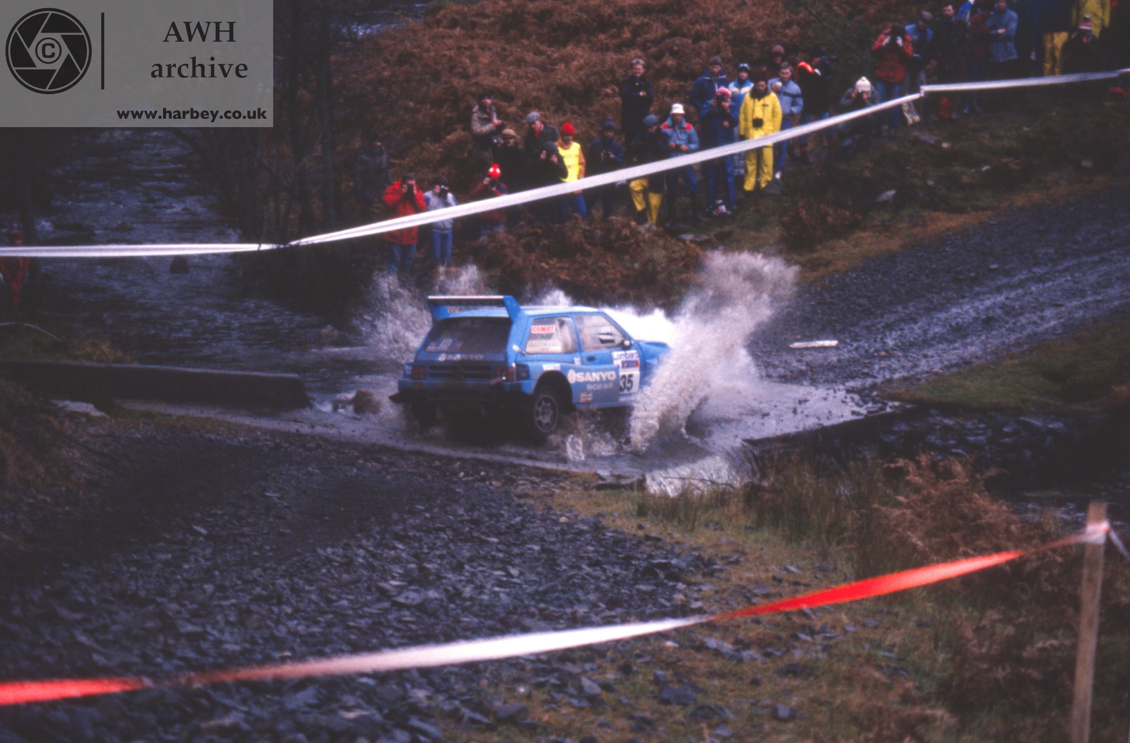 Willie Rutherford MG Metro 6R4 Team Sanyo Rallying with Comet
