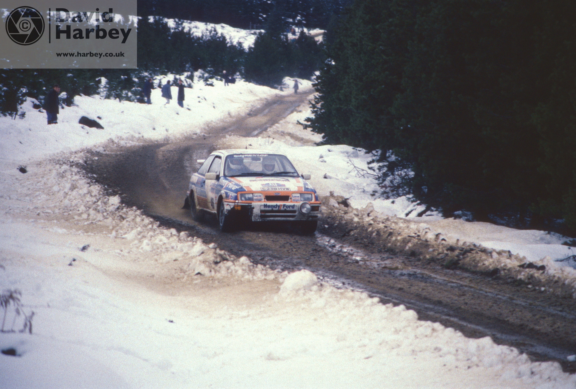 Trevor Smith in the Ford Sierra RS Cosworth rally car