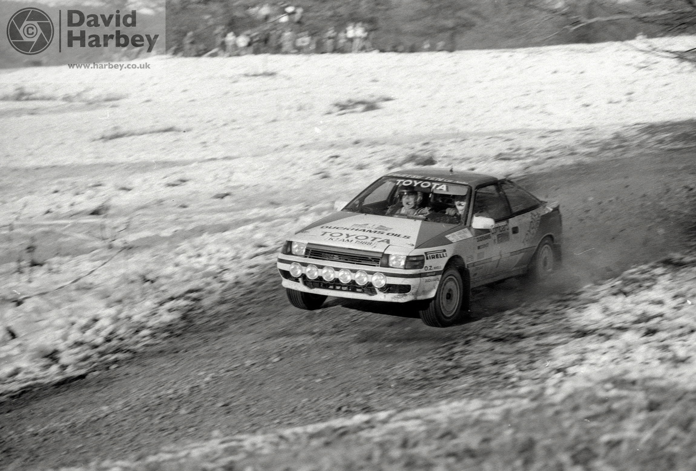 Juha Kankkunen in the Toyota Celica GT-4 (ST165) rally car