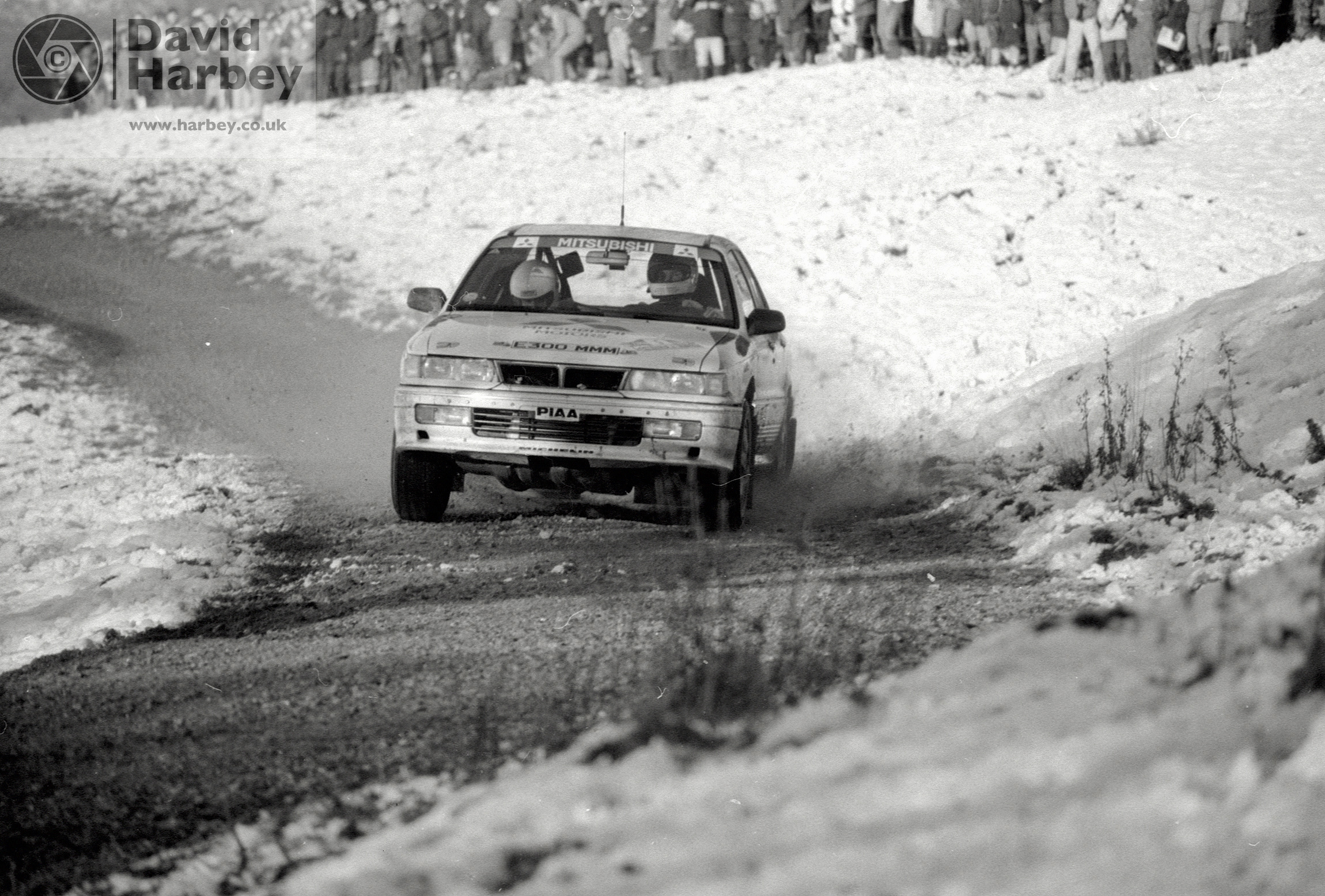 Ari Vatanen in a Mitsubishi Galant VR-4