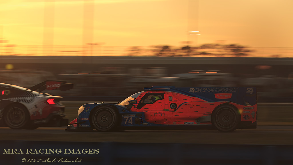 24 Hours of Daytona sunset