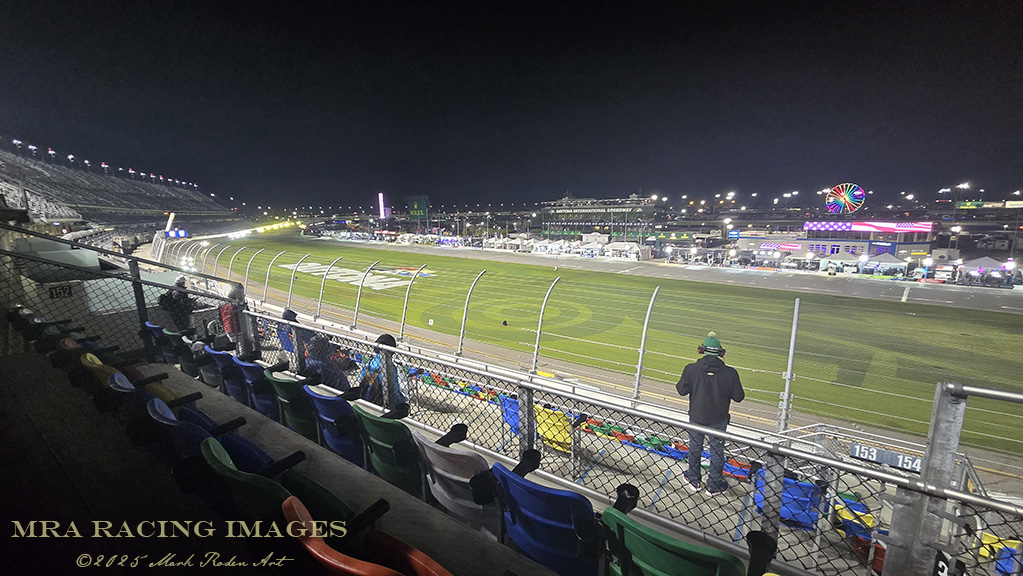 View from grandstands Daytona 24 hour race