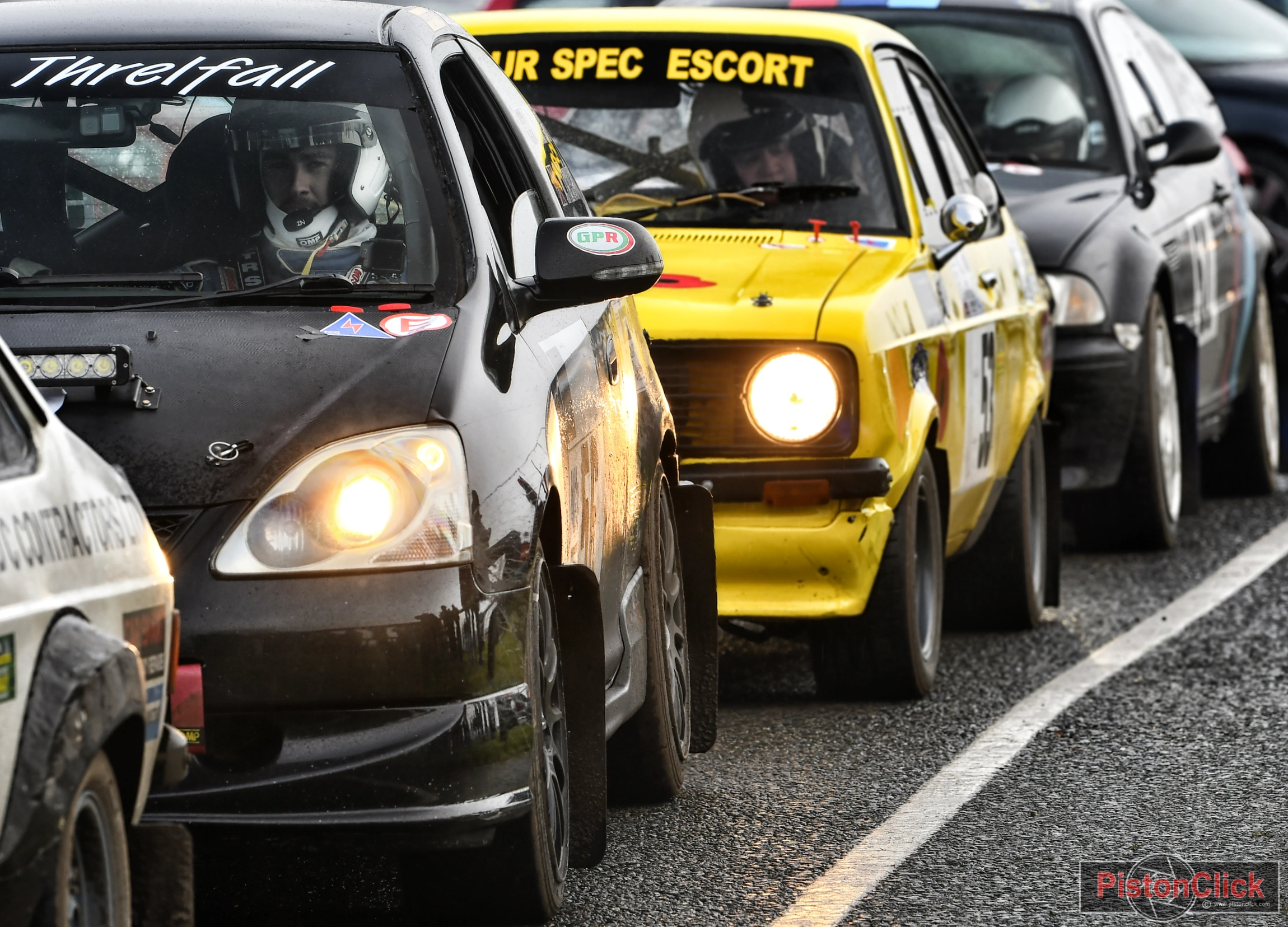 Alfie Threlfall/ Patrick Cross Honda Civic rally car