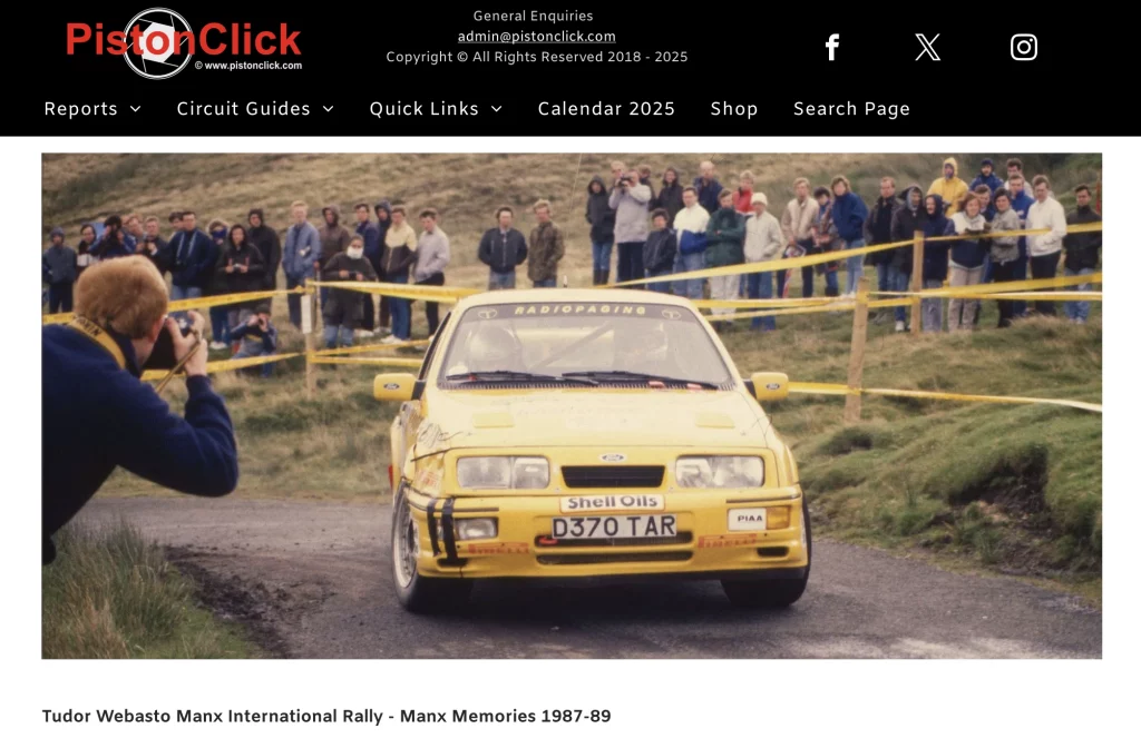 Tudor Webasto Manx International Rally