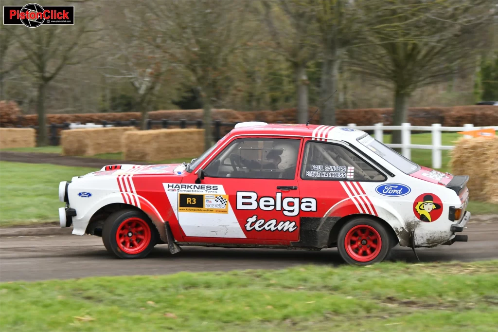 Rally cars racing at Stoneleigh Park