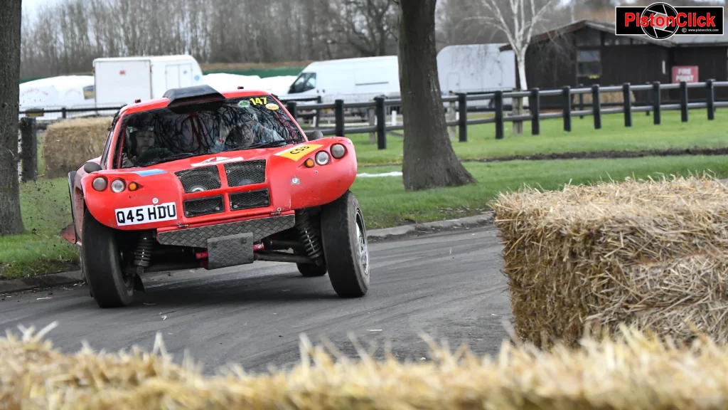 Rally car passenger rides at Race Retro