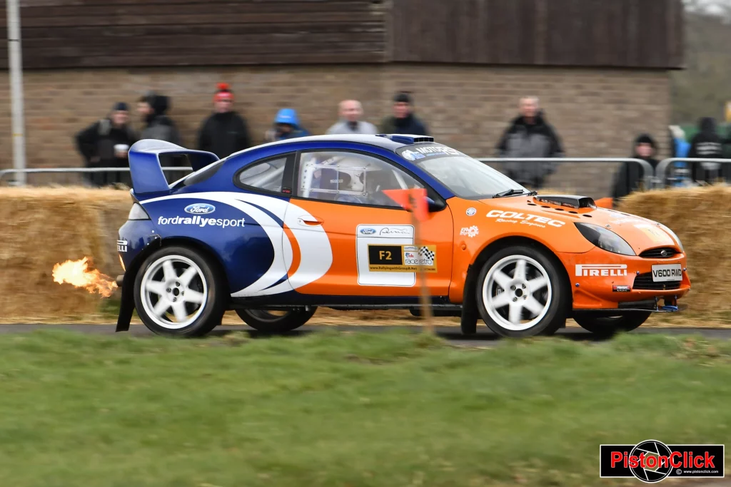 Flaming For Puma Rally Car