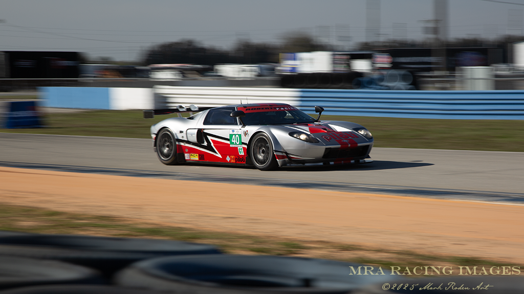Andrea Robertson in the 2006 Ford GT at Sebring 2025