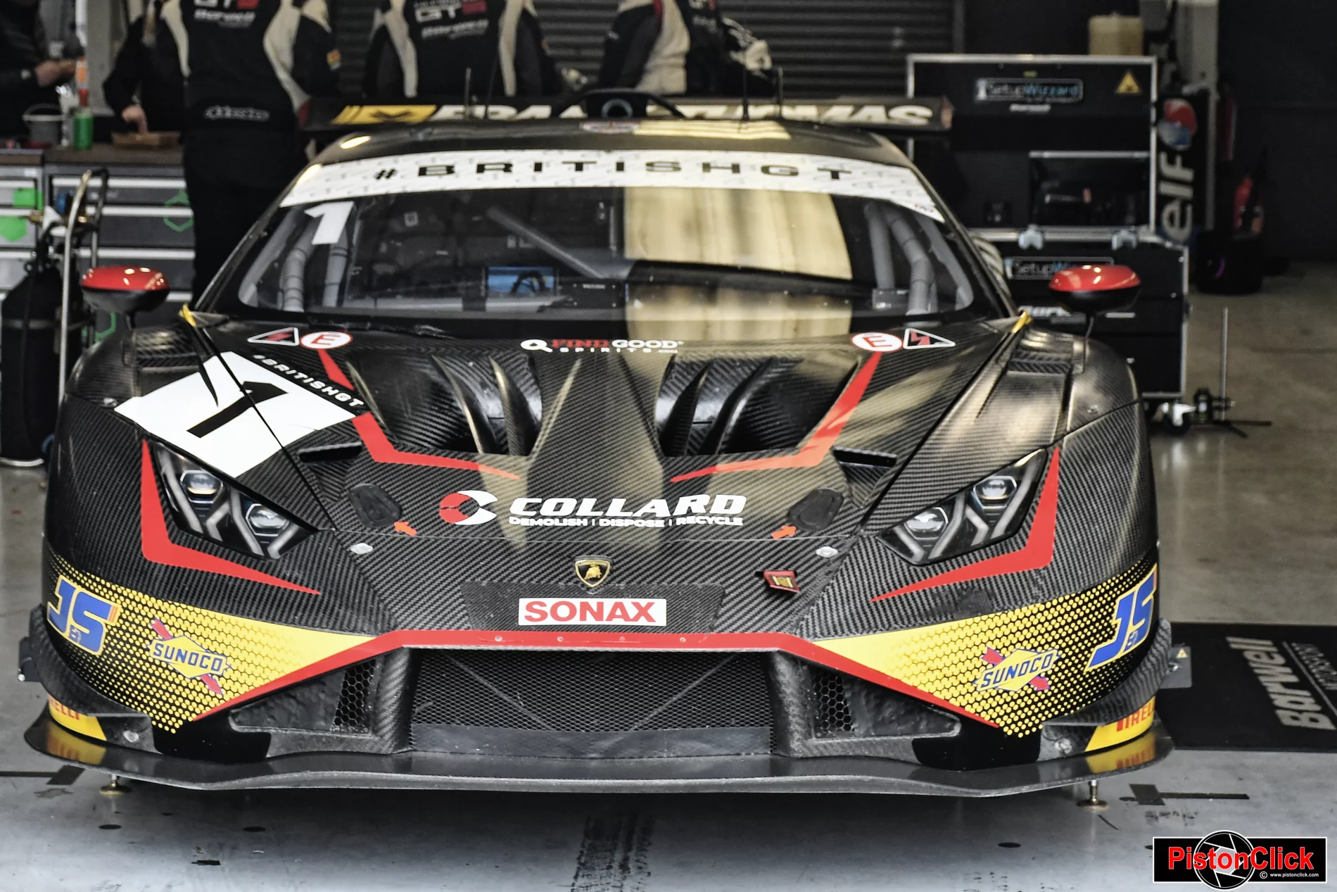 British GT pits at Silverstone