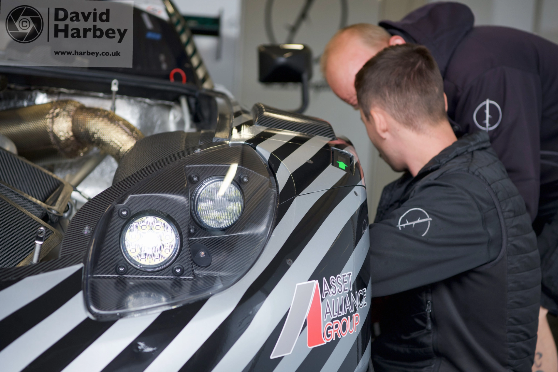 British GT pits at Silverstone