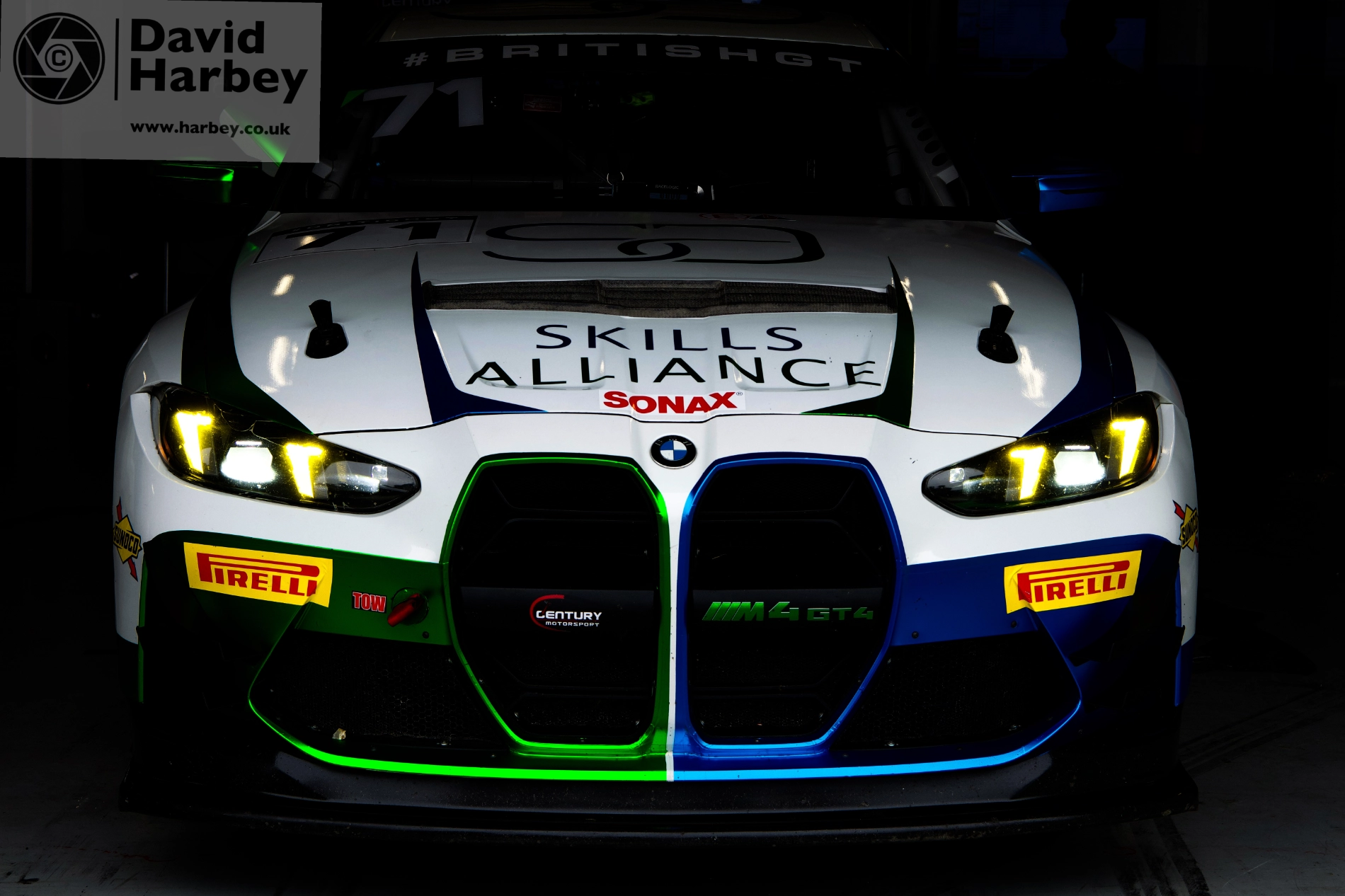 British GT pits at Silverstone