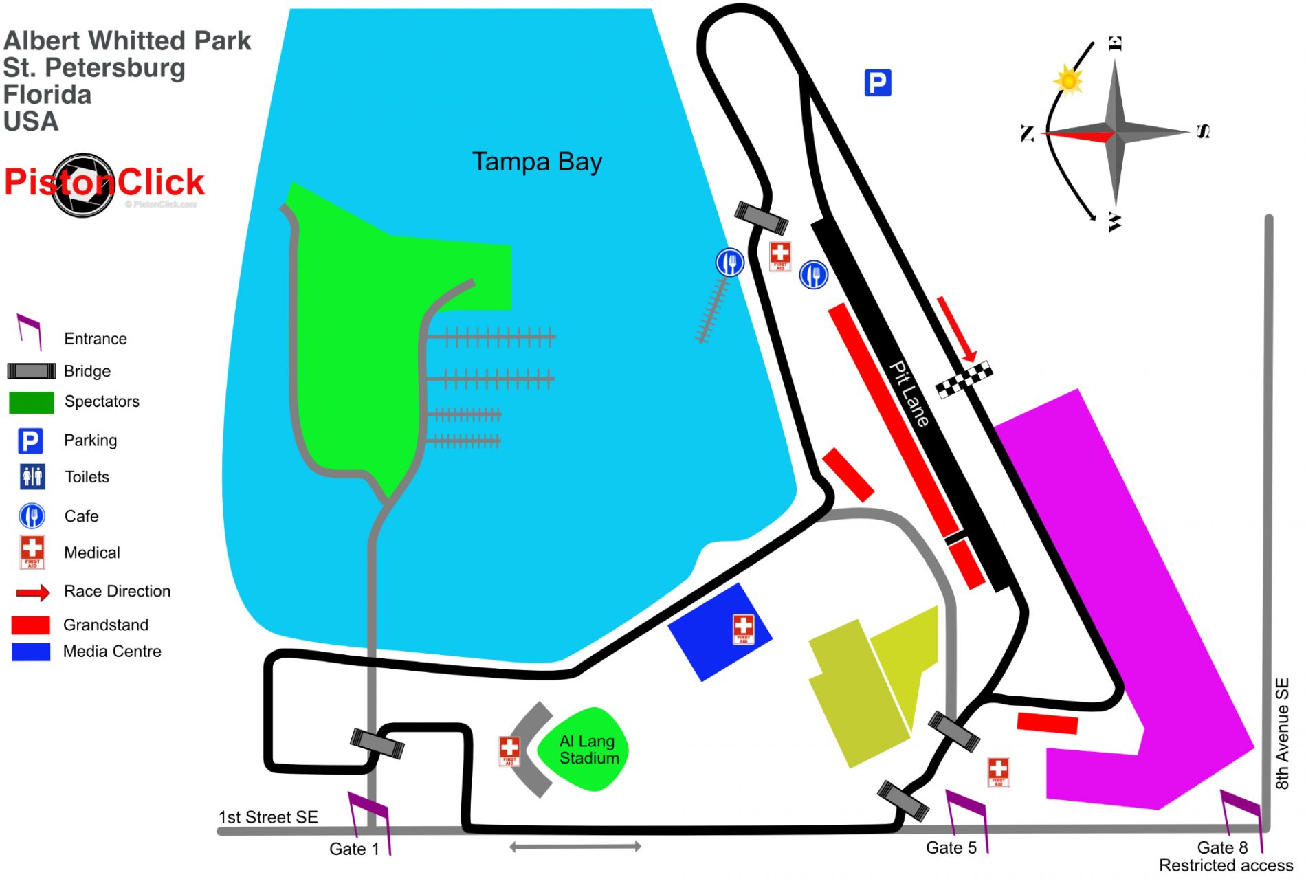 St Petersburgh circuit map